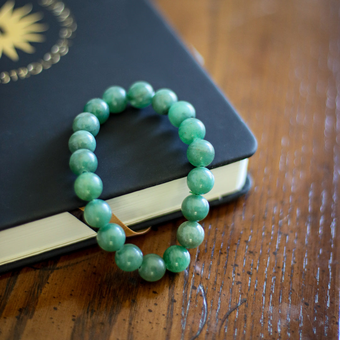 AVENTURINE CRYSTAL BEADED BRACELET