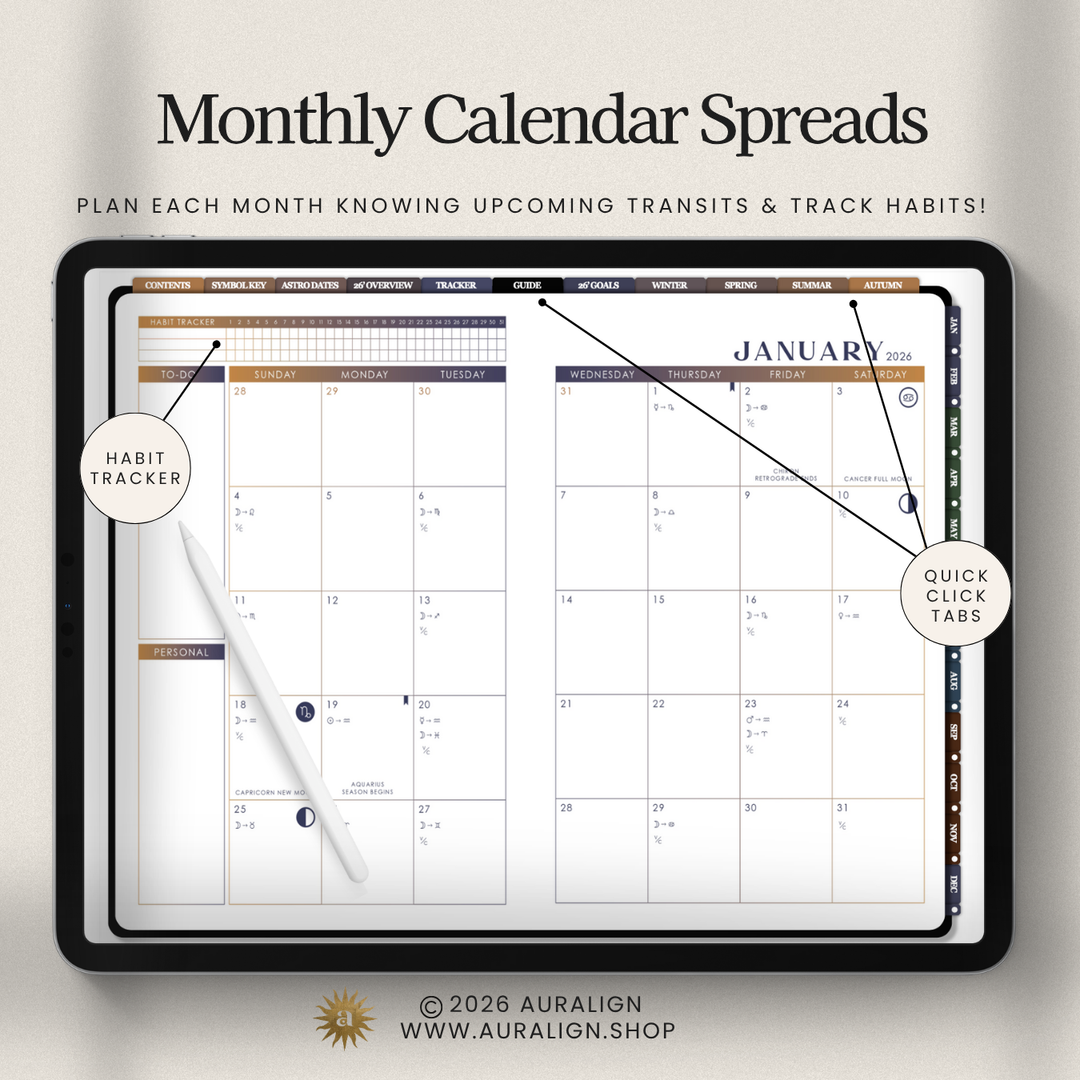 2026 DIGITAL ASTROLOGY PLANNER - Auralign